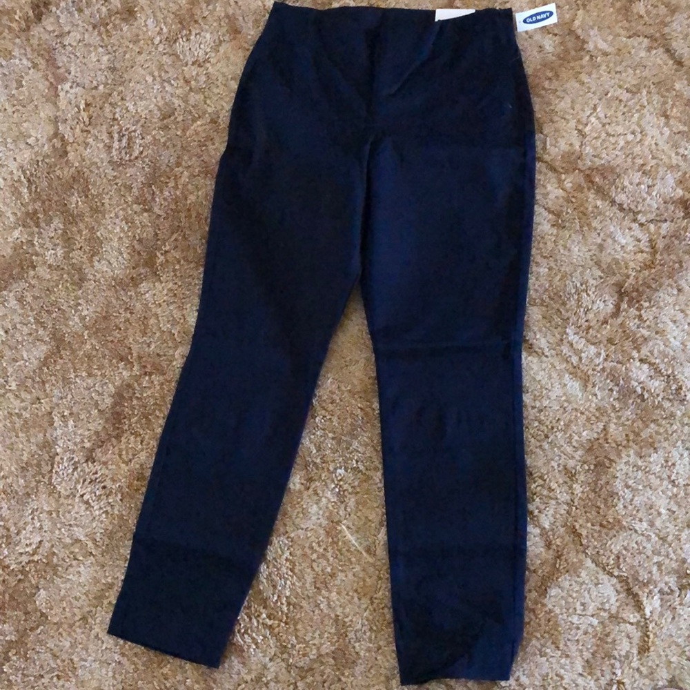 Navy ankle dress pants